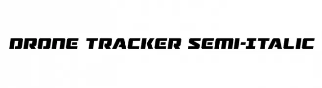 Drone Tracker Semi-Italic  नि: शुल्क फ़ॉन्ट्स डाउनलोड