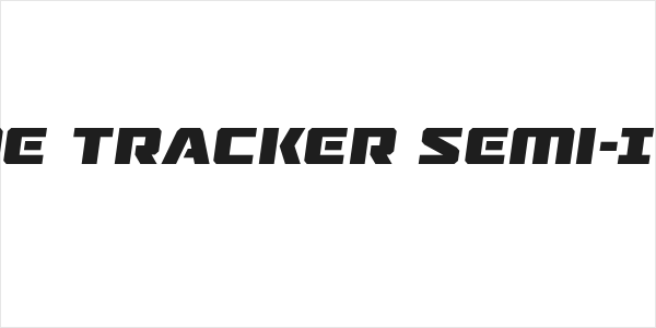 Drone Tracker Semi-Italic Logo