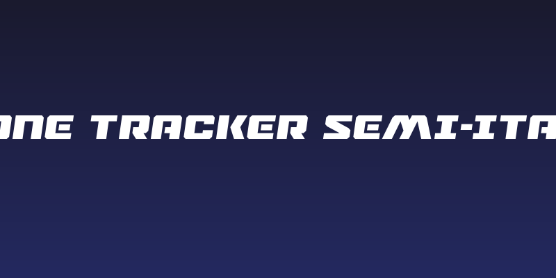 Drone Tracker Semi-Italic Social Header
