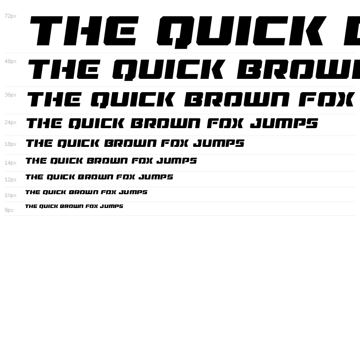 Drone Tracker Semi-Italic Waterfall