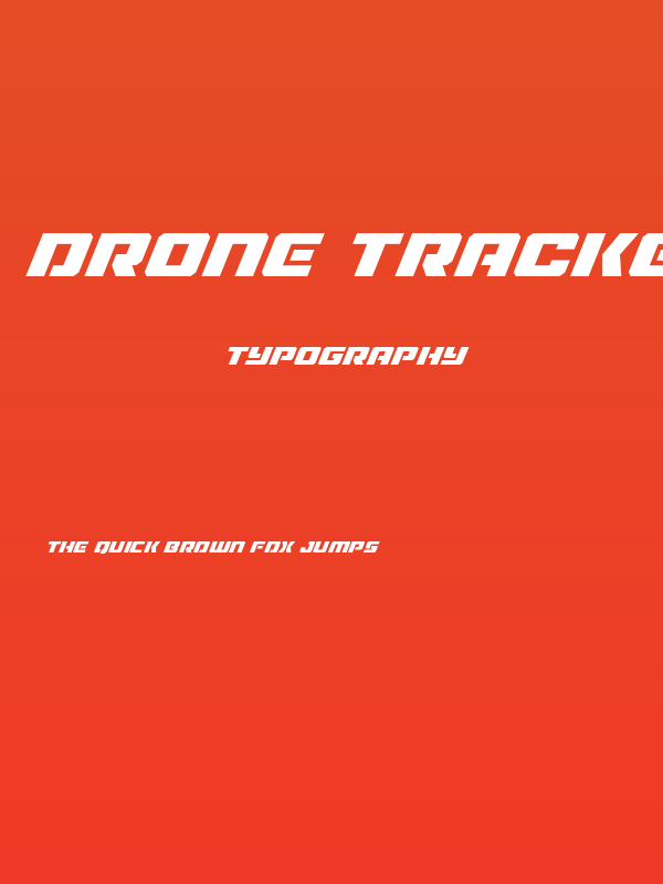 Drone Tracker Super-Italic Poster