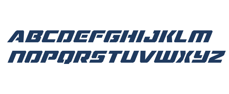 Drone Tracker Super-Italic Lowercase