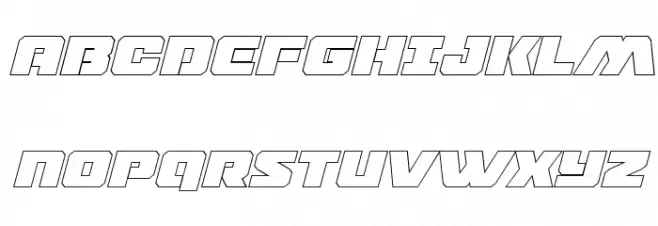 Drone Tracker Thin Outline Italic Polices MAJUSCULES