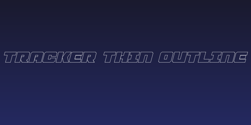 Drone Tracker Thin Outline Italic Social Header