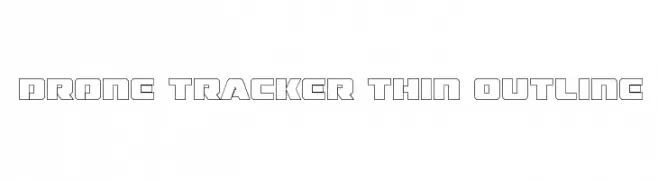 Drone Tracker Thin Outline  नि: शुल्क फ़ॉन्ट्स डाउनलोड