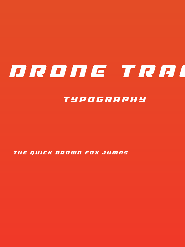 Drone Tracker Title Italic Poster