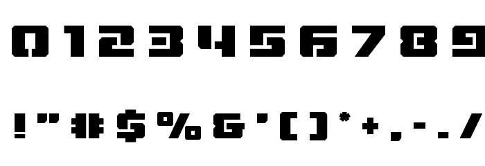 Drone Tracker Title Font OTHER CHARS