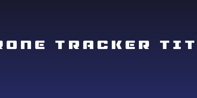 Drone Tracker Title Social Header