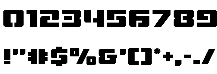 Drone Tracker Font OTHER CHARS
