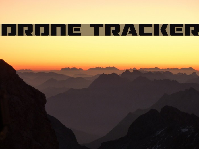 Drone Tracker Font examples