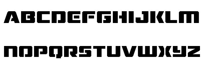 Drone Tracker Font LOWERCASE