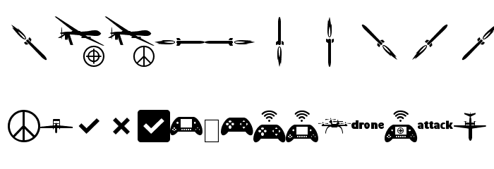 DroneAttack-Regular Font OTHER CHARS