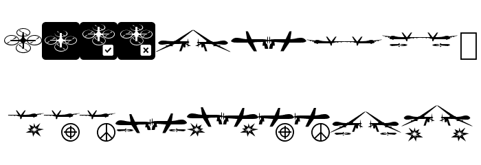 DroneAttack-Regular Font LOWERCASE
