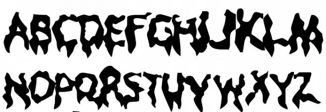 Droopy Poopy Schriftart Groß