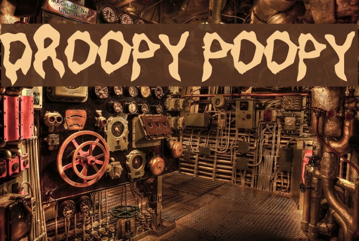 Droopy Poopy Font examples
