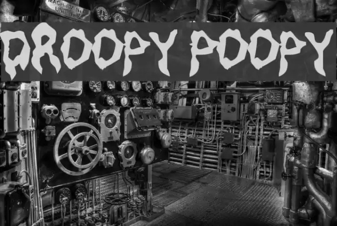 Droopy Poopy フォント examples