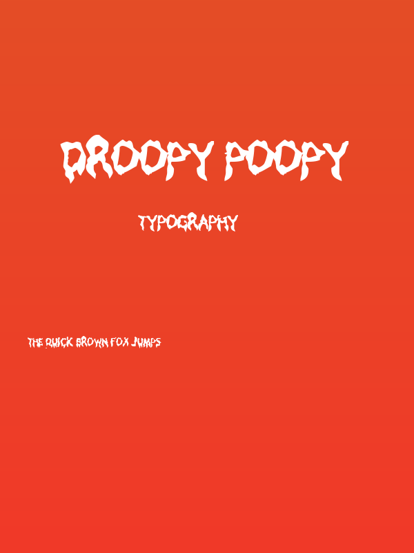 Droopy Poopy Poster
