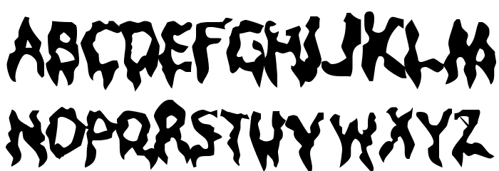 Droopy Poopy Font LOWERCASE