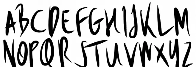 Drop Out Demo Regular خط محارف أخرى