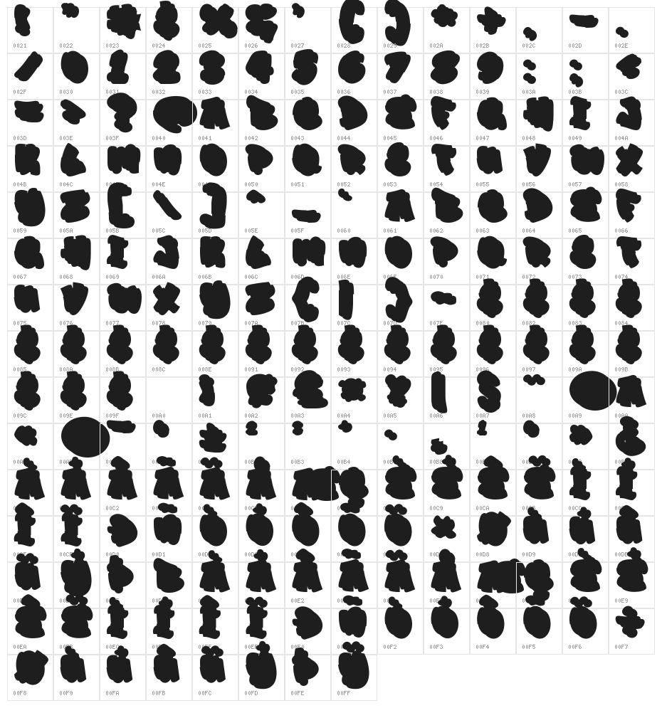 Drop Shade Extrude Extrude Character Map