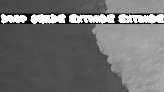 Drop Shade Extrude Extrude Schriftart examples