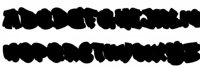 Drop Shade Extrude Extrude Schriftart Kleinbuchstaben