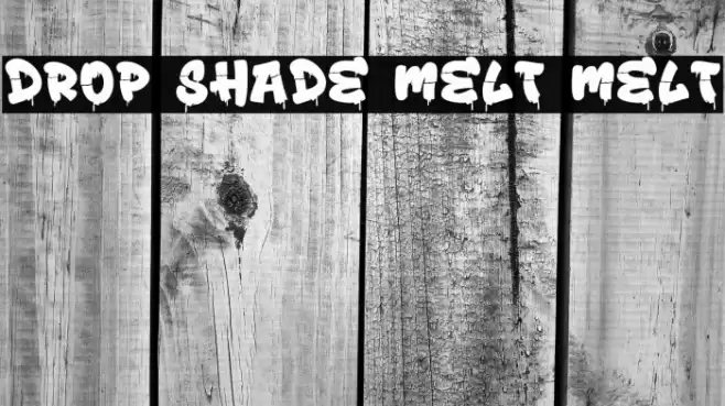 Drop Shade Melt Melt Caratteri examples