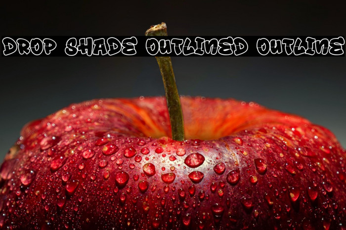 Drop Shade Outlined Outline Example 1