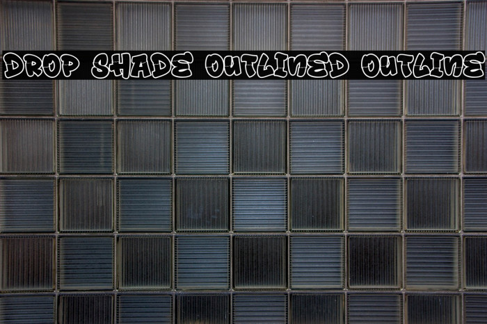 Drop Shade Outlined Outline Example 2