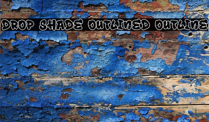 Drop Shade Outlined Outline Example 3