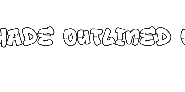 Drop Shade Outlined Outline Logo