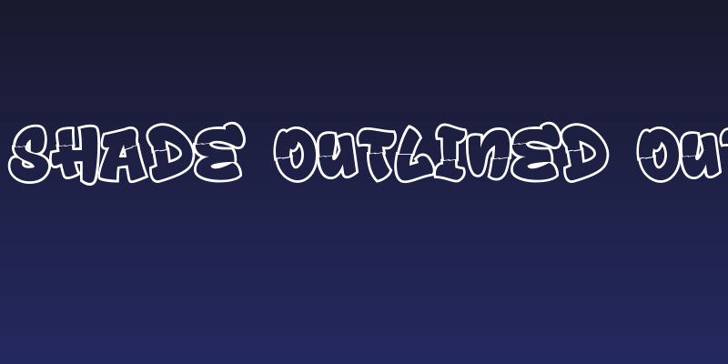 Drop Shade Outlined Outline Social Header