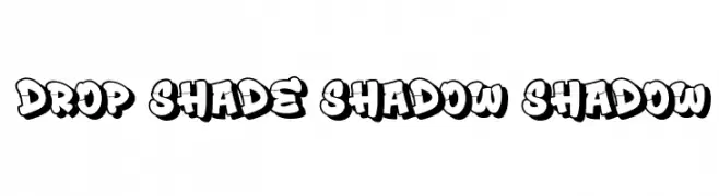 Drop Shade Shadow Shadow Fonte