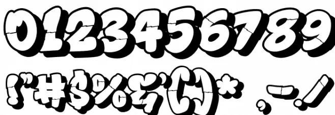 Drop Shade Shadow Shadow Fonte OUTROS PERSONAGENS