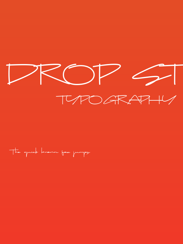 Drop Stay Poster