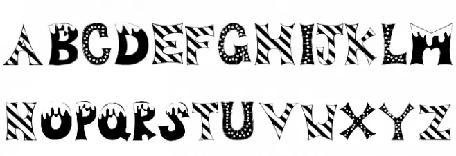 Drop of Fun Schriftart Groß