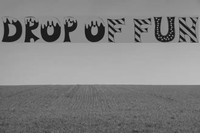 Drop of Fun Font examples