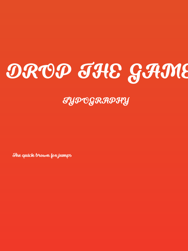 Drop the Game Regular Poster