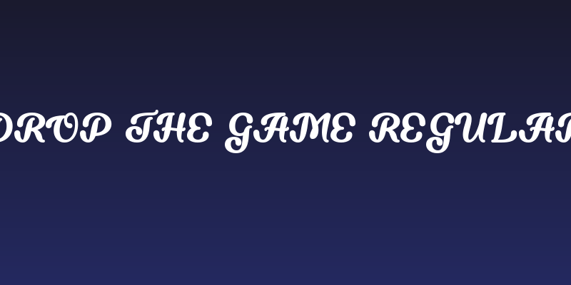 Drop the Game Regular Social Header