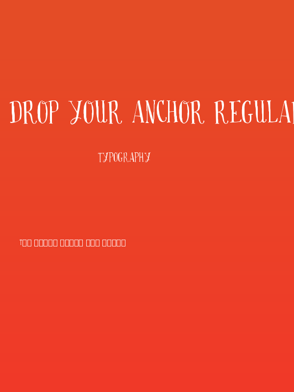 Drop your anchor Regular Poster