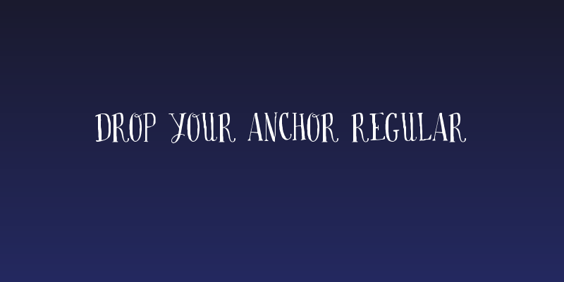 Drop your anchor Regular Social Header