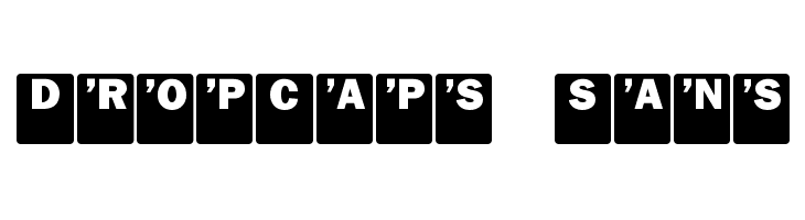 DropCaps Sans Font