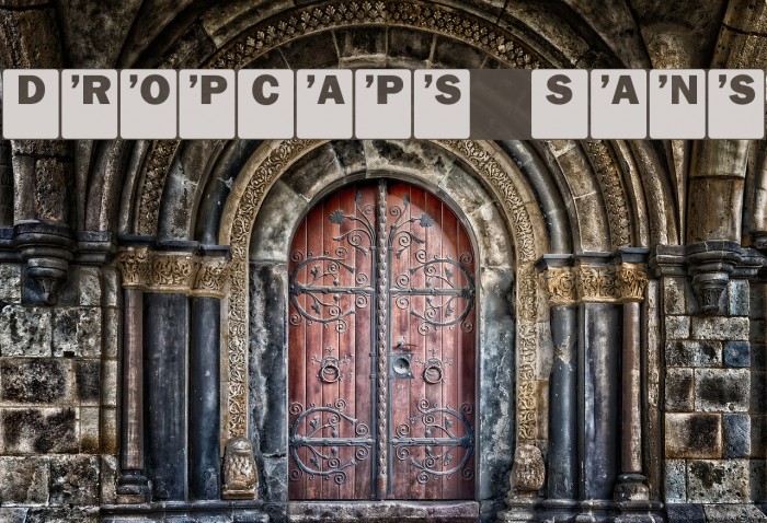 DropCaps Sans Font examples