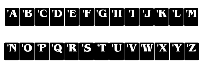 DropCaps Serif Font LOWERCASE