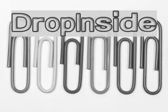 DropInside Font examples