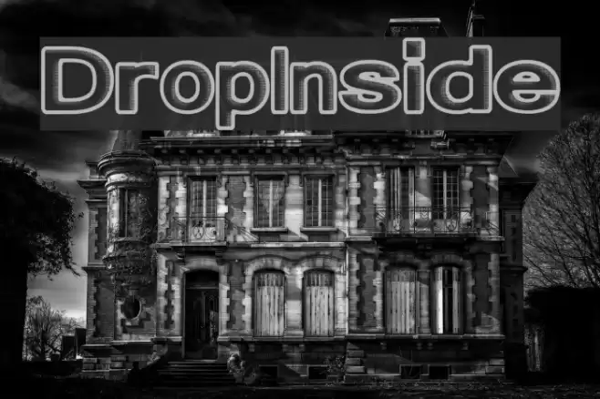 DropInside Font examples
