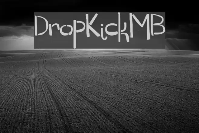 DropKickMB Font examples