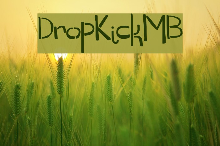 DropKickMB Font examples