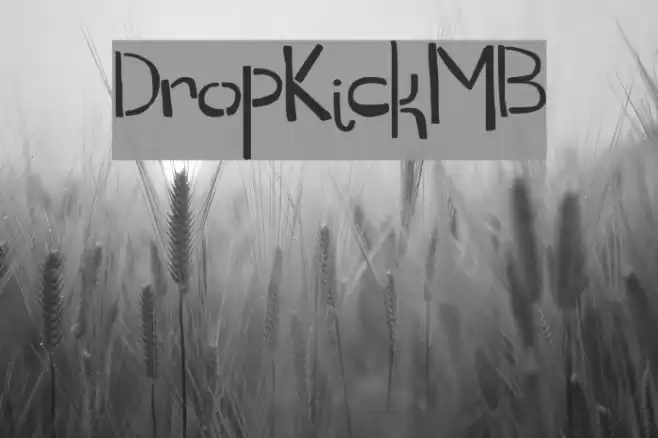 DropKickMB Font examples