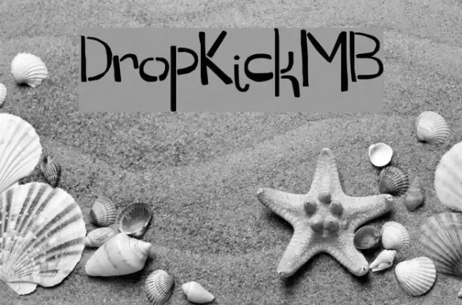 DropKickMB Font examples